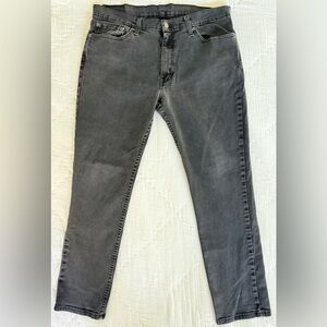 Levi’s 511 Men’s Slim Fit Jeans W36 L30 Black Gray Stretch Denim